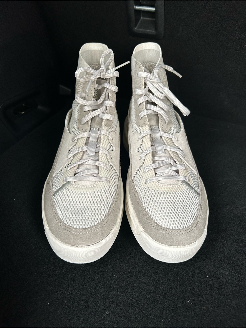 Sorel women  High-Top Sneakers in Light Gray and White